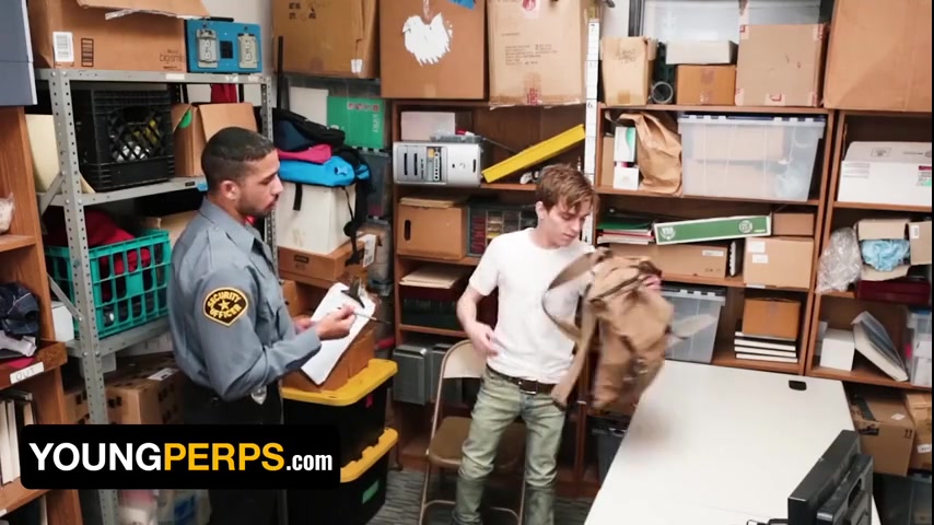 Teen Thief Zach Brenton Gets Barebacked By Black & Latino Officers With Massive Dicks - Young Perps